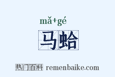 马蛤是什么意思的图片